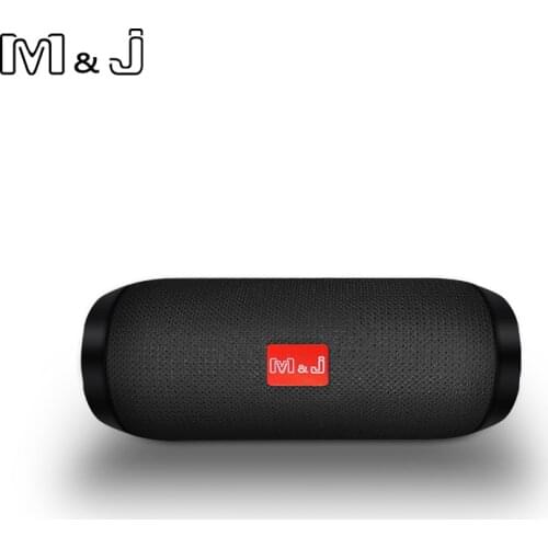 M&J Portable Mini Outdoor Bluetooth Speaker Column Vibrating Wireless Loudspeaker High Power Waterproof Speakers With Radio Fm