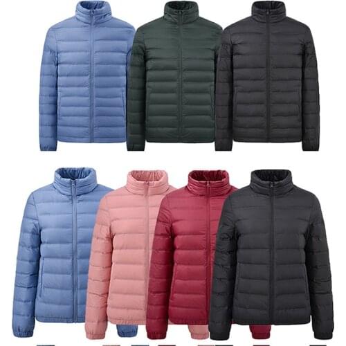 Down Jackets Autumn Winter Men Women Breathable Thin light Warm White duck down Coats Outdoor Camping Hiking Windbreaker Liner