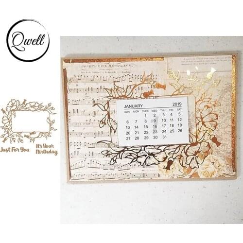 QWELL Metal Hot Foil Plate for Scrapbooking and Cards Making Paper Craft New 2020 die