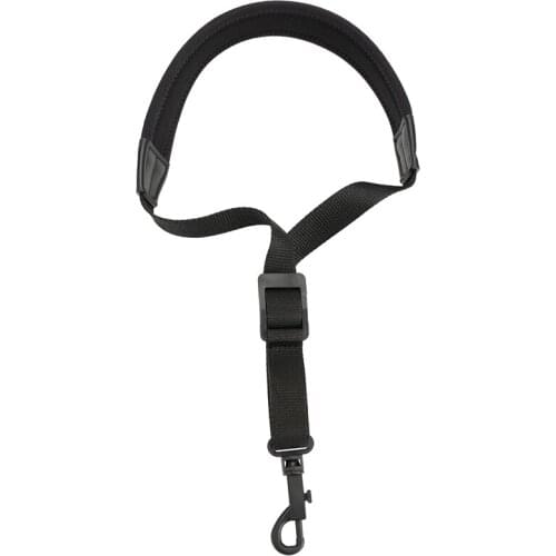 Adjustable Padded Saxophone Sax Neck Strap with Snap Hook Black and Coffee Saxophone Parts and Accessories