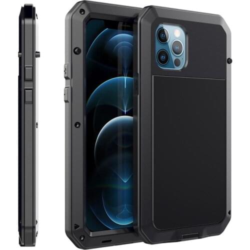 Ultra Cool Heavy Duty Full Protection Metal Armor Phone Case For iPhone 12 Shockproof Cover For iPhone 12 Pro Max 12 Mini Coque