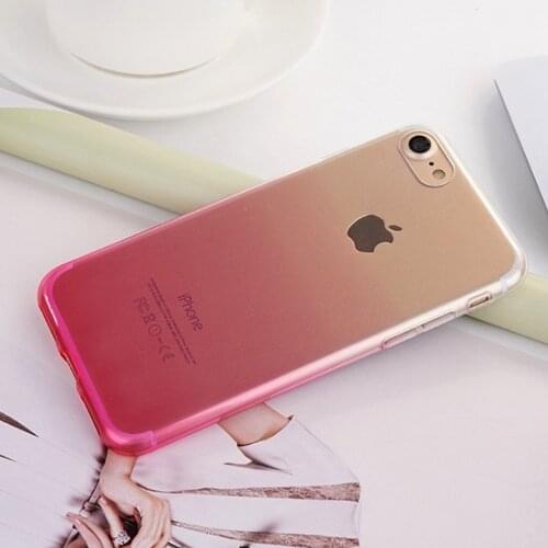 Gradient Ultra Thin Phone Case For Apple iPhone 11 Pro XS Max 7 8 6 6S Plus X XR Transparent TPU Back Cover