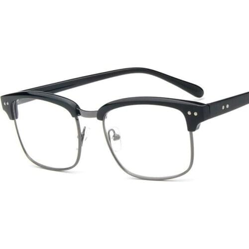 Viodream Universal fashion retro semi frame plastic spectacle glasses frame eyewear frame Prateleiras de vidros opticos