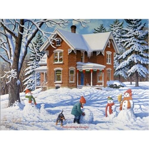 Needlework for embroidery DIY DMC Color High Quality - Counted Cross Stitch Kits 14 ct Oil painting - Making New Friends