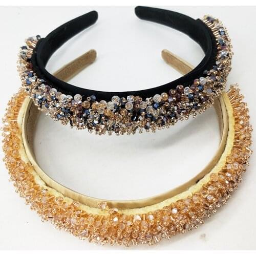 Wide Stripe Women Hairbands Cute Basebands For Girls Women Headwear Womens Headband With Large Pearls, Hair Accessory