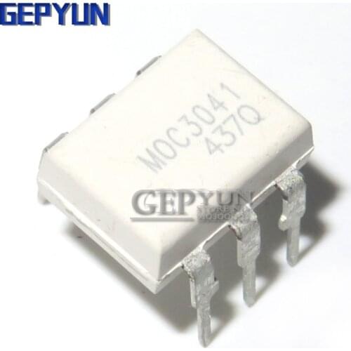 10PCS MOC3041 DIP6 DIP Optocoupler Gepyun