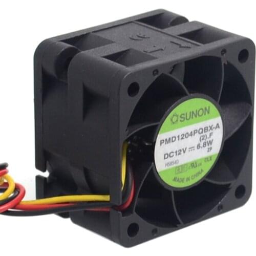 50pcs For SUNON fan PMD1204PQBX-A 40mm 4028 12V 6.8W high- speed server cooling fans 40*40*28mm
