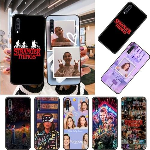 Phone Case For Samsung Galaxy A 50 51 71 70 80 7 5 10 40 20 30 41 21 S E Black Cover Bumper Soft Funda Silicone Stranger Things