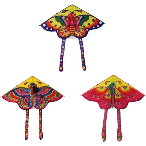 90x90CM Outdoor Sports Animal Flying Kite Children Kids Game Toy Colorful Cartoon Flying Kite Random Pattern