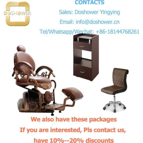 Doshower DS-T256 barber shop equipment barber chair with barber chair manufacturer for barber chair styling