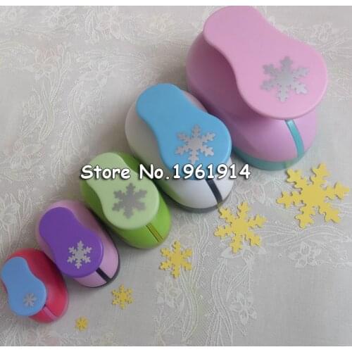 5 sizes Snowflake punch diy craft hole puncher for scrapbooking punches eva maker Kids scrapbook paper cutter Embossing sharper