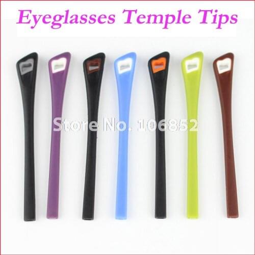 Free Shipping ET-001 Double Colors Anti Slip Eyeglasses Glasses Temple Tips Accessories For Optical Frame Temples