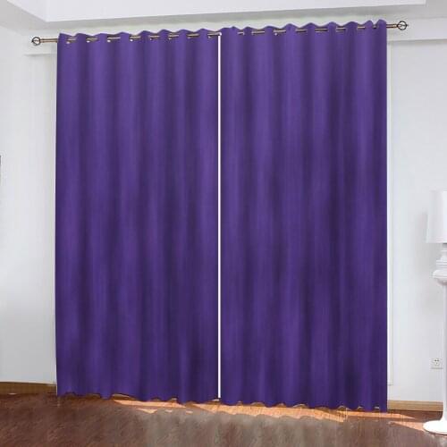 Customized size Curtains purple Luxury Blackout 3D Curtains For Living Room office Bedroom
