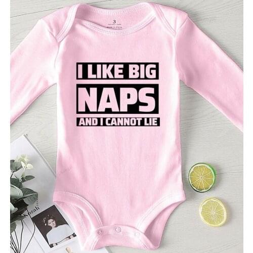 Jumpsuit for Girls Babys Undershirts Infant Boys Winter Clothes Toddler Girl Fall Costume Cotton Rompers Printing Like Big Naps