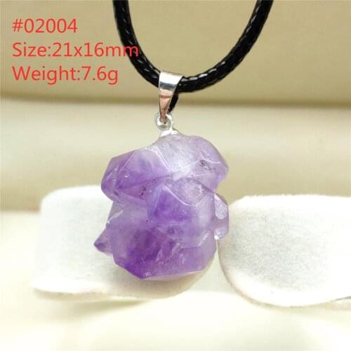 Natural Lavender Amethyst Quartz Purple Pendant Raw Material Crystal Fashion Stone AAAAA