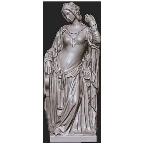 New 3D model relief STL format for CNC Circular engravure Western Sculpture Model 01