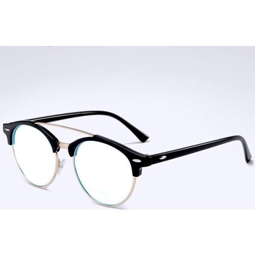 Double Bridge Retro Round Ultralight Reading Glasses +0.75 +1 +1.25 +1.5 +1.75 +2 +2.25 +2.5 +2.75 +3 +3.25 +3.5 +3.75 +4 To +6