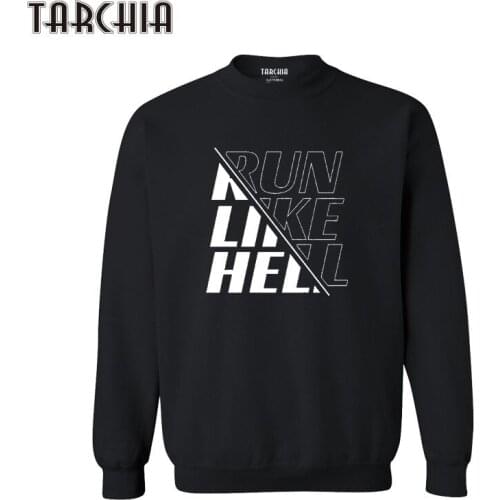 TARCHIA 2021 Pullover Hoodies Sweatshirt Personalized Men Boy Casual Run Like Hell Parental Survetement Homme Male Fashion