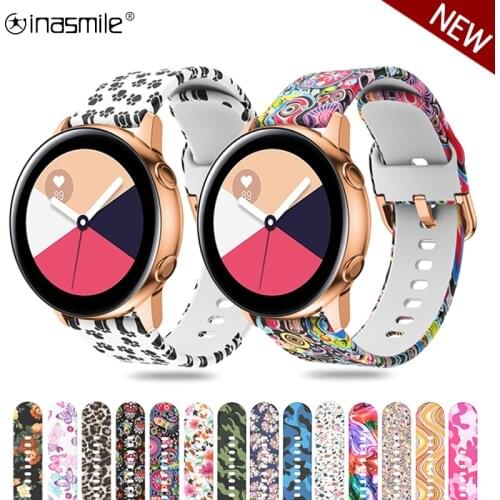 20mm 22mm Printing Silicone Watch band For Huawei watch 2 Pro GT 2e GT2 42mm 46mm Bracelet Strap For Huawei honor watch Magic 2