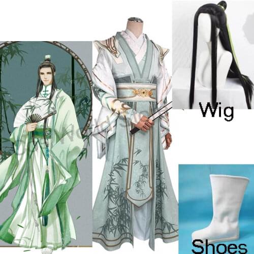 Shen Qingqiu Cosplay Costume Anime Mo Dao Zu Shi Villain Self-Rescue System Cosplay Men Women Halloween Chinese Ancient Suits