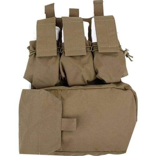 TMC2361-CB Attack Panel Bag Tactical Vest Accessory Bag Matte CB Reflective Cordura Coyote Brown Military MOLLE Pack