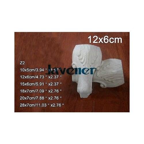 Z2 -12x6cm Wood Carved Onlay Applique Carpenter Decal Wood Working Carpenter Leg Cabinet