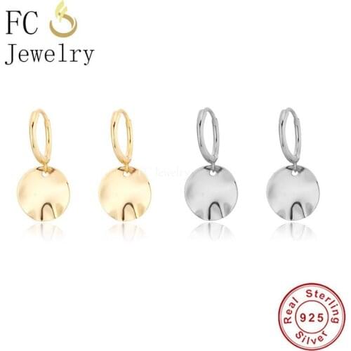 925 Sterling Silver Personalized Shell Shape Uneven Irregular Piercing Hoop Earring For Women Accessories Boucle Brincos 2021