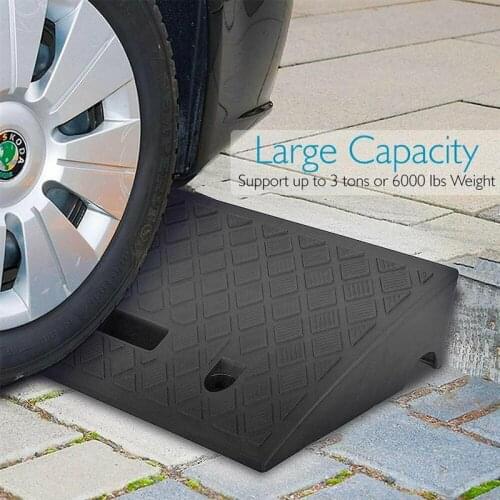 1pc Heavy Duty Car Ramps Hard Plastic Curb Ramps Driveway Sidewalk Ramps Jack Lift Tools Threshold Ramp For Car Truck Motorcycle