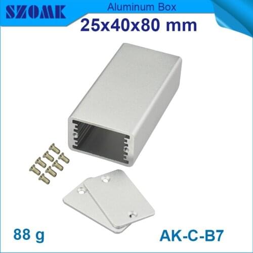 10 pcs/lot metal enclosures for electronics equipment electronics 25(H)x40(W)X80(L)mm enclosures supplier manufacturer