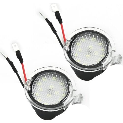 2pcs Super Bright 18-LED Under Side Mirror Puddle Lights For Ford F-150 Range Mustang Waterproof Car Signal Lamp