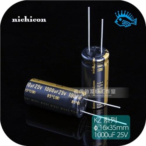 2pcs/20pcs 25V1000uF 25V KZ MUSE Nichicon Japanese original fever audio electrolytic capacitor
