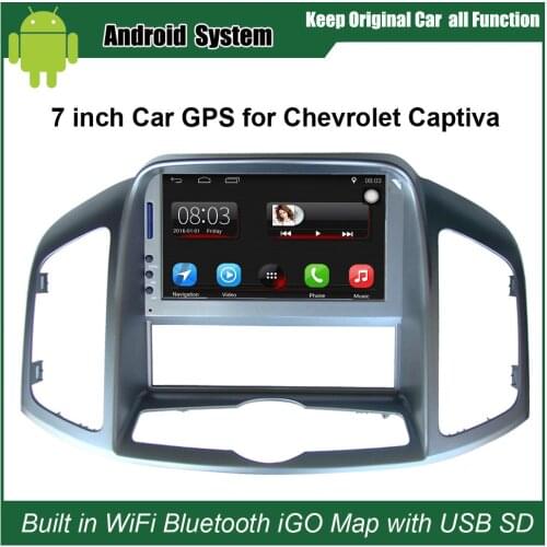 7'' Android 7.1 Car GPS Navigation for Chevrolet Captiva 2011-2012 Car Radio Video Player Support WiFi mobile phone Mirror-link