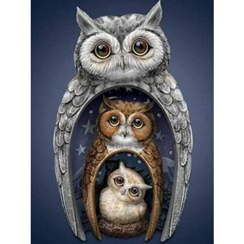 Owl diamond painting all animal diamond art Mosaic owl living room wall decoration embroidery handmade gift