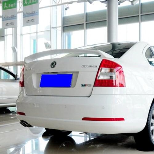 Car Styling ABS Plastic Unpainted Primer Tail Wing Rear Trunk Spoiler For Skoda Octavia 2007 2008 2009 2010 2011 2012 2013 2014