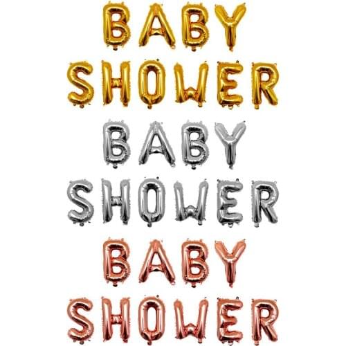 Baby Shower 16 inch 34cm Gold Foil Balloons Its a Boy Girl Babyshower Decorations Party Supplies Gender Reveal