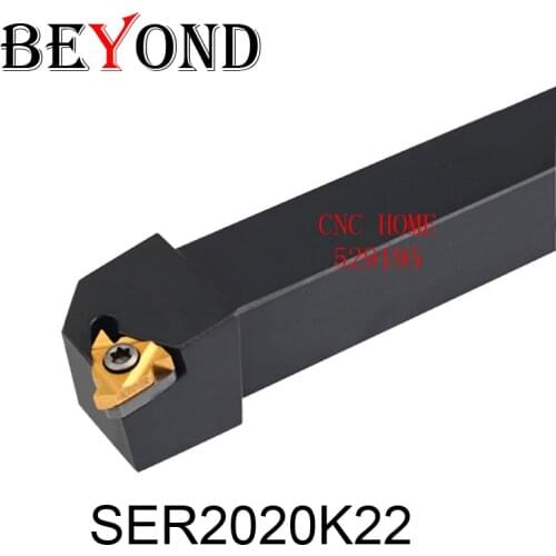 BEYOND SER SEL SER2020 SER2020K22 SEL2020K22 Threading Turning Toolholder 22ER Carbide Inserts Lathe Cutter Tools Boring Bar CNC