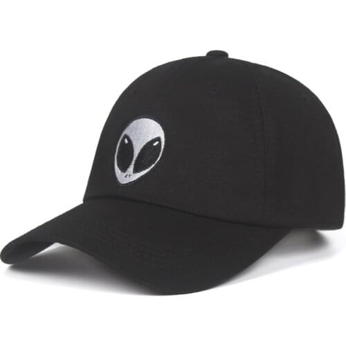 TUNICA Alien UFO Fans Black Cool hat with embroidery Baseball Caps Unisex Fashion cap Sport adjustable Snapback Hat wholesale