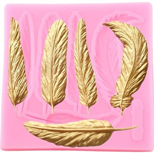 DIY Birds Feathers Chocolate Fondant Cake Decorating Tools Wedding Lace Border Silicone Mold Kitchen Baking Cupcake Topper Mould