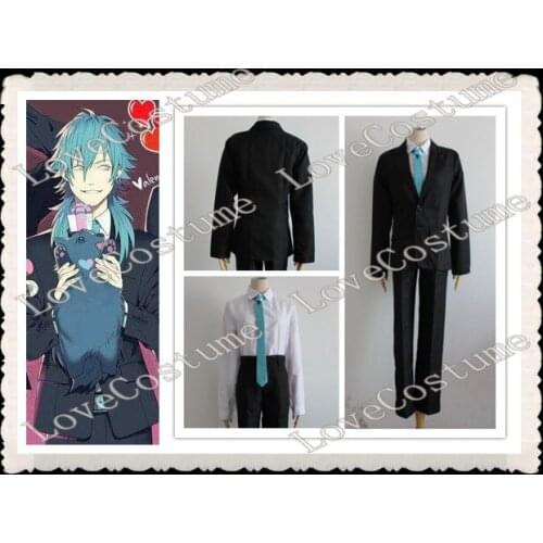 DRAMAtical Murder DMMd Seragaki Aoba Black Suit Cosplay Costume Any Size