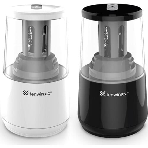 1pc Electric Pencil Sharpener, Heavy-duty Helical Blade to Fast Sharpen, Auto Stop for 6-8mm Pencils, USB/Battery Operated