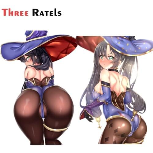 F691 Sexy Girl Mona For Genshin Impact Decal Motor Bike Motorcycle Car Sticker Waterproof Cover Vinyl Wrap