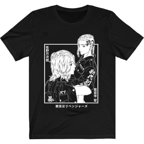 Anime Tokyo Revengers T-Shirt Manjiro Sano Mikey Ryuguji Ken Draken Clothes Tops Tees Camiseta Camiseta