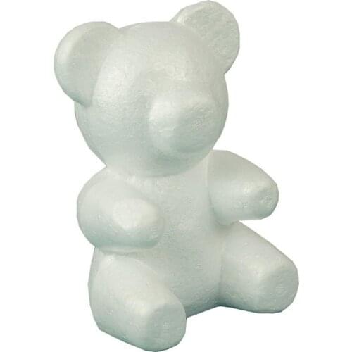 Toys Foam Rose Bear Modeling DIY Craft Valentine Party Decoration Supplies Gift DIY Craft Toy White Foam Bear