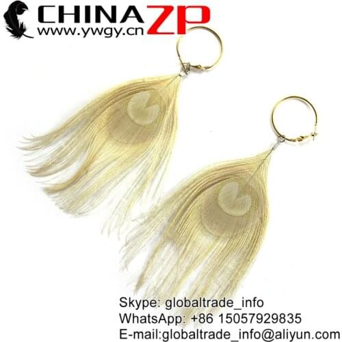 CHINAZP Factory Wholesale Price for 1 Pair Good Quality Dyed Ivory Peacock Handmade Earrings