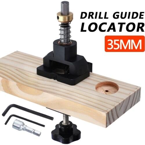 35mm Cabinet Hinge Drilling Hole Puncher Drill Guide Locator Dowel Jig For Door Concealed Installation Hole Jig Woodworking Tool