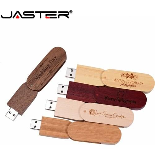 Wooden swivel OEM ODM USB 2.0 Version memory flash stick pen drive