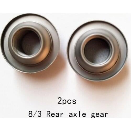 M8 Bicycle Axle Gear Bike Black Cone Cycle Hub Iron Nut 8/3Rear 2pcs Front Hub Rear Axle Gear Inch Thread Buckle