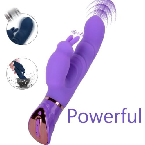 Powerful G spot Dildo Vibrator 10 Speed Rabbit Clitoris Stimulator Female Masturbator Vagina Vibrator Erotic Sex Toys For Woman