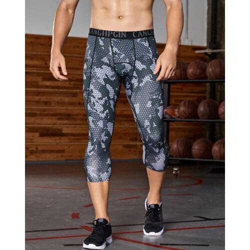 Mens Running Tights Men Compression Pants Fitness Gym Leggings Men Skinny Trousers Running Workout Training Running Pants Men