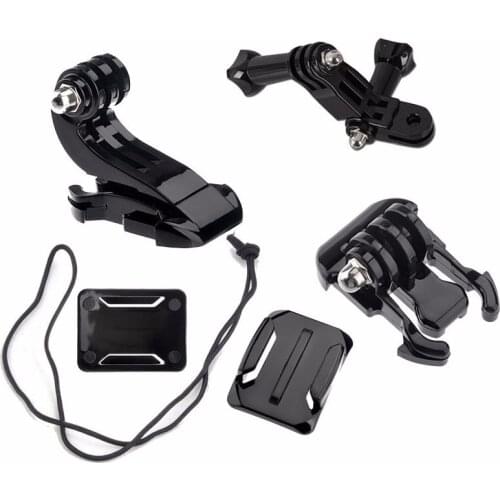 Action Camera Accessories Set For GoPro Hero 5 3 4 Xiaomi Yi 4K SJCAM SJ4000 Chest Strap Base Mount Go Pro Helmet Kits